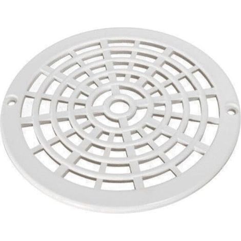 Grille de bonde de fond pour piscine – Diamètre extérieur 185 mm – Entraxe de vissage 170 mm – Fabriquée en ABS pour drainage efficace