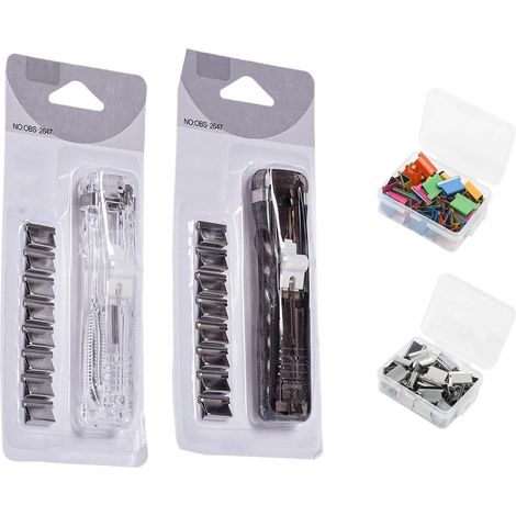 Agrafeuse compacte sans broches avec poussoir d'agrafes (1/5)