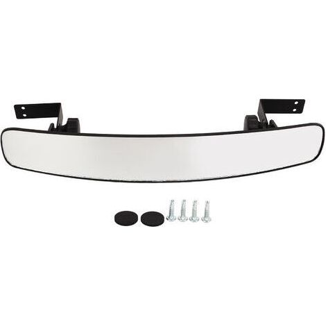 Rétroviseur de voiturette de golf Design incurvé Large vue dégagée Facile à installer Remplacement pour voiture de club (1/5)