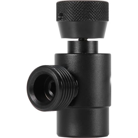 Kit adaptateur raccord de recharge pour bonbonne bouteille CO2 compatible SodaStream (noir sans détendeur)