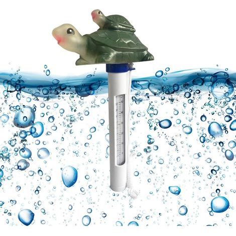 Schwimmendes Poolthermometer, Schwimmendes Wasserthermometer, Schwimmbadthermometer, Schildkröten-Wasserthermometer für Whirlpools, Teiche, Badewannen, Schwimmbäder (1/5)