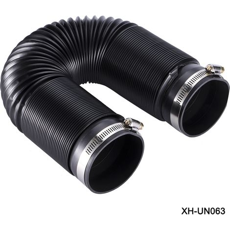 Conduit flexible d’admission d’air froid automobile avec connecteur – 76 mm, tube extensible universel