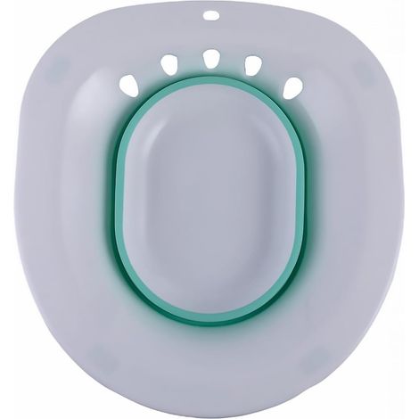 Bidet Pliable Portable Vert pour Femmes Enceintes et Adultes, Bain de Siège Ergonomique pour Hygiène Intime Féminine, Bain de Toilette Compact et Léger, Adapté aux Toilettes (1/5)