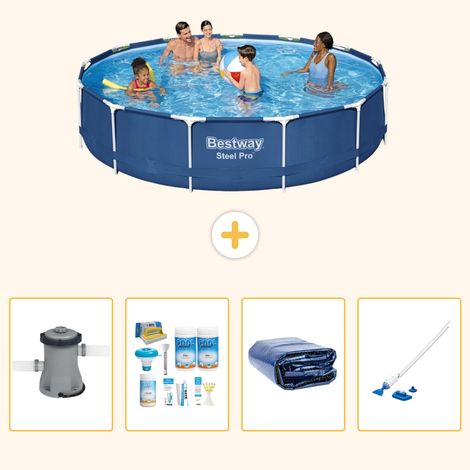 Bestway Bestway Steel Pro Ronde - 396x84 cm - 5-pièces S310 (1/5)