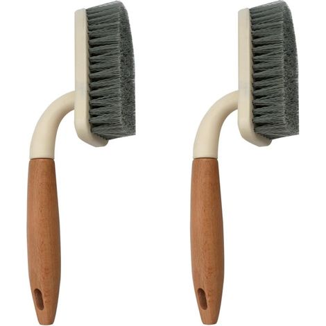 Set mit 2 robusten Bodenbürsten – Bürsten zur Reinigung von Ecken, Schränken, Waschbecken, Badezimmern und Duschen