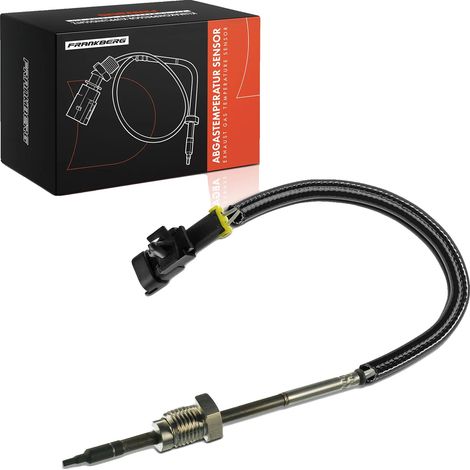 Sensor de temperatura, tamaño de rosca M14x1.5, longitud del cable 390 mm, 2 contactos de conector, sensor PTC, tamaño de llave 17 mm (1/5)