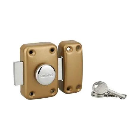 APACHE Schloss, Knauf und Zylinder, 45mm, epoxy gold, 3 Schlüssel