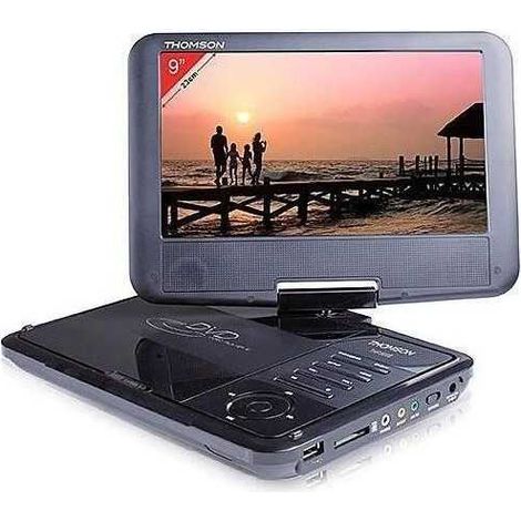 Lettore DVD portatile Thomson THP359 Nero schermo TFT 9 pollici rotativo