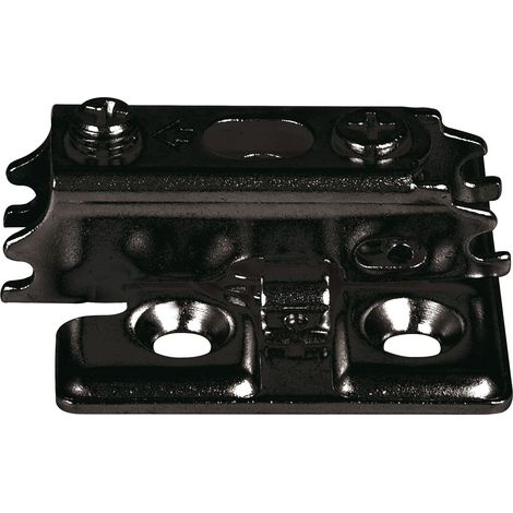 LAMP® Kreuzmontageplatte J95, Schrauben, Distanz 0 mm, schwarz (1/3)