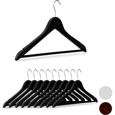 Clothes hangers Wood Set of 10 (1/5)