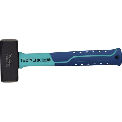 Mazo  cabeza-G.1000g  fibra  vidrio  TECWERK (1/2)