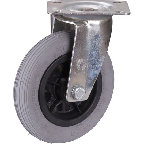 VARIOfit Lenkrolle mit Luftreifen 150 x 30 mm grau (1/3)