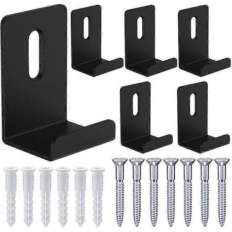 Lot de 6 clips de fixation métalliques pour miroirs, larges et robustes, avec canal de 3/4 de pouce. (1/5)
