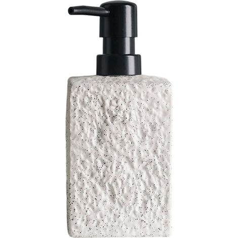Distributeur de savon design pierre  en finition pierre pour un style naturel (1/5)