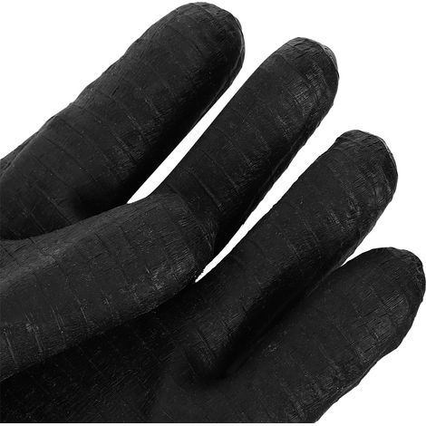 Gants de barbecue en néoprène noir résistants à la chaleur, isolation thermique, 14 pouces, paire lourde (1/5)