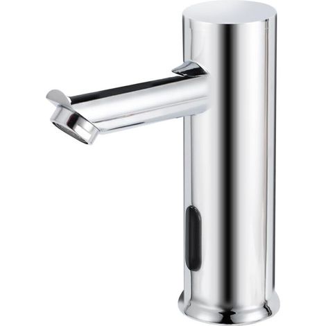 Badarmatur – Automatisch, berührungslos, massives Messing, 1-Loch – Für Bad und Küche (1/4)