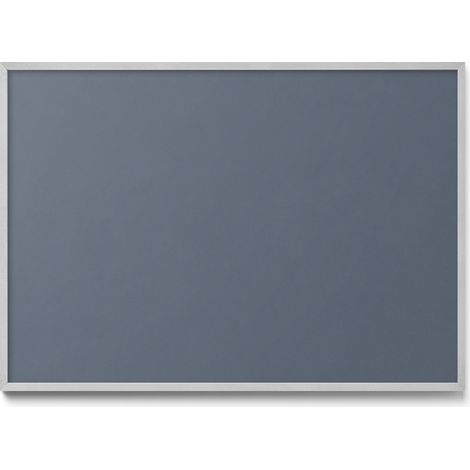 Tableau Magnétique décoratif en Métal – idéal pour Aimants - Couleur gris froid - Minimaliste - Cadre Argenté - 100x70 cm - Panneau Magnétique (1/5)