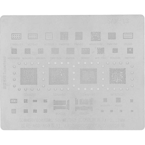 Gabarit de rebillage BGA pour processeur de téléphone Samsung A60-A90