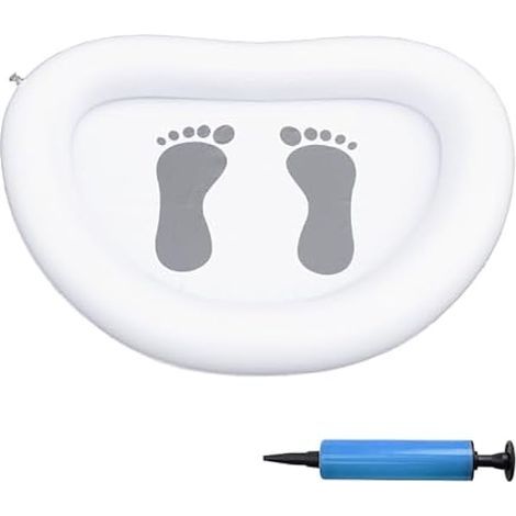 Bac À Pieds Gonflable - 45 X 35 X 15 Cm - Pour Plage Piscine Camping - Pompe Manuelle Incluse - 1 Pièce (1/3)
