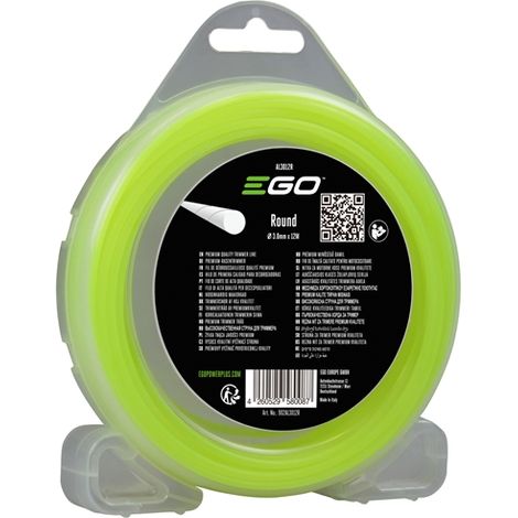 EGO Mähfaden AL3012R 3,0mm x 12 mtr rund (gelb), STX4500 / BCX4500 / STX3800
