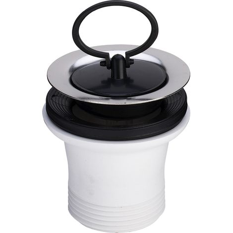Vanne de vidange 7622.31 en plastique blanc G1 1/2 x 70 mm