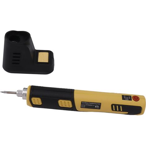 Fer à souder portable sans fil avec batterie lithium-ion rechargeable, jaune (1/5)