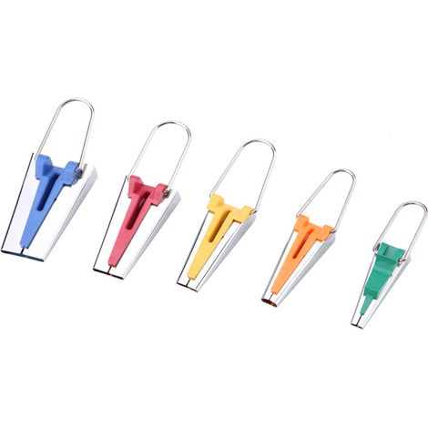 Ensemble d'outils pour la fabrication de rubans en tissu, couture, quilting, biais, lot de 5 (1/5)
