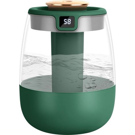 Humidificateur d'Air, 1.8L Humidificateur d'Air Chambre avec Affichage Intelligent de l'humidité, Ultra-silencieux 20dB, 20H d'Autonomie, Mini Humidificateur Plante avec Lumière LED, Arrêt Auto (1/5)