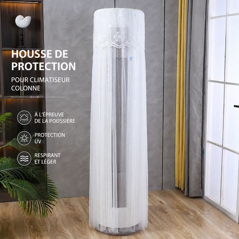 Housse pour climatiseur colonne cylindrique motif tournesol blanc 180 cm 180 cm réf 8853 20 × 20 × 0,3 cm 400 g – Livraison gratuite