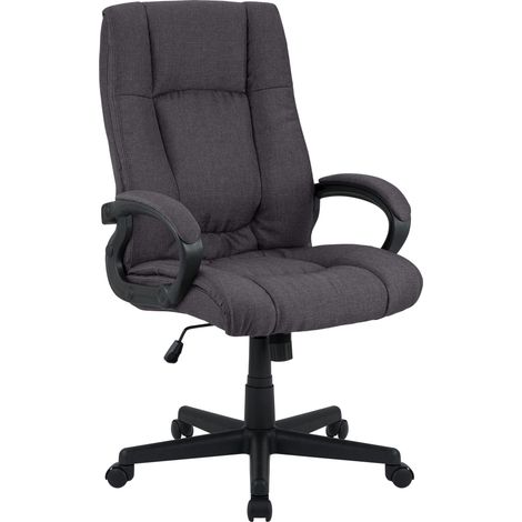 Sedia da ufficio XL in tessuto Sparta nero