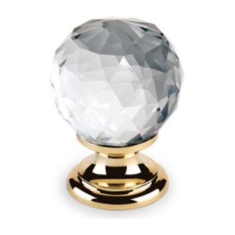 Poignée Shine 9991 - talla Transparent/Doré brillant. 42mm. ⌀30mm.