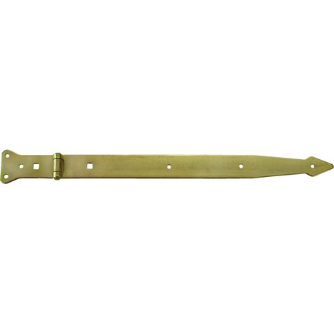 Bandella a cerniera, leggera 400 x 45 x 3,0 mm. - zincato giallo