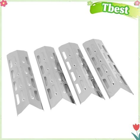Tbest plaque chauffante de gril Couvercle de Brûleurs de Gril en Acier Inoxydable 4 Pièces, Pièces de Rechange sport vaisselle (1/5)