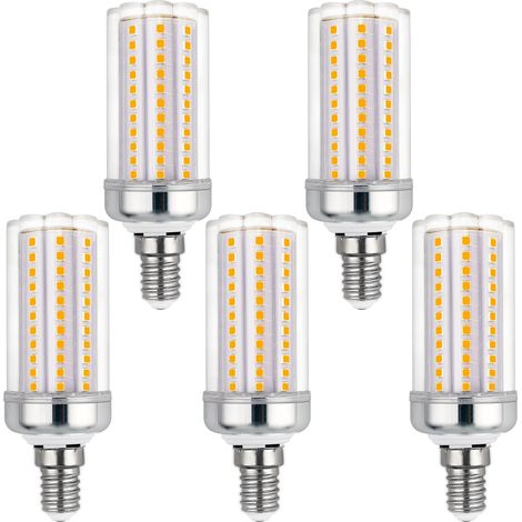 LED Neutre lumens AC Equivalent à non dimmable Ampoule Mais pour Plafonnier E14 16W 4000K 2000 220V 150W 120W Blanc (1/5)