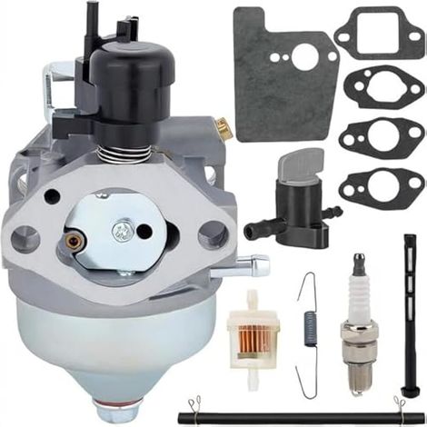 16100-Z0Y-M42 Carburateur pour Honda GCV190LA GC160LAS3C GC160LAS3L Moteurs HRX217K1 HRX217K2 HRX217K3 HRX217K4 HRX217K5 Tondeuse à Gazon - Starter Automatique avec Robinet d'essence (1/5)