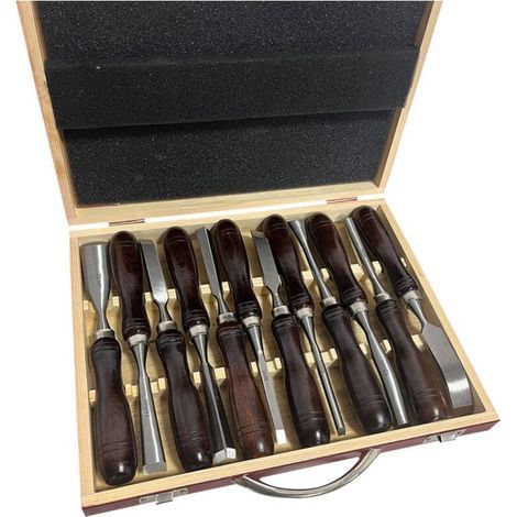 Wood carving knife, wood carving tool maker, carving chisel, 12-piece set, carving chisel, wood chisel blade turning tool (1/5)