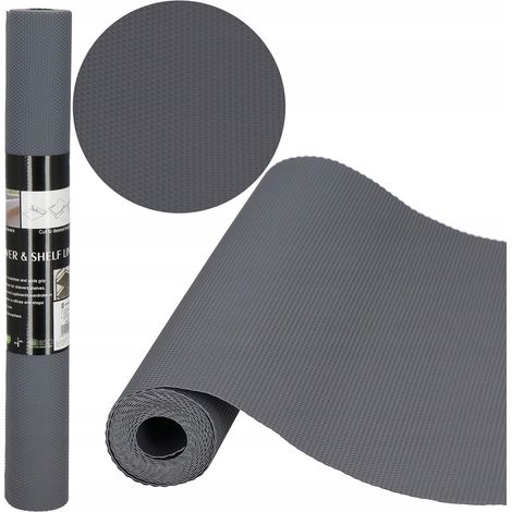 TAPPETINO PROTETTIVO PER CASSSETTI ARMADI ANTI-SCIVOLO 300x50 cm RESISTENTE ALLE MACCHIE GRIGIO (1/5)
