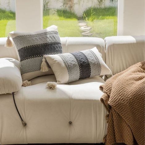 Coussins décoratifs Gigicial, ensemble de coussins jacquard multicolores pour canapé, tête de lit, salon, fauteuil, voiture, 45 x 45 cm (1/5)