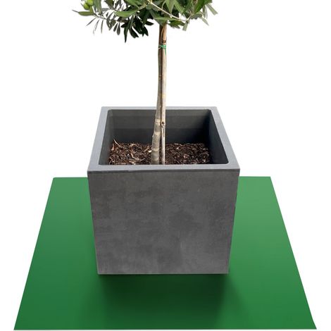 Untersetzer für Blumentöpfe mit abgeschrägter Kante Majesty Grün 60 x 60 cm