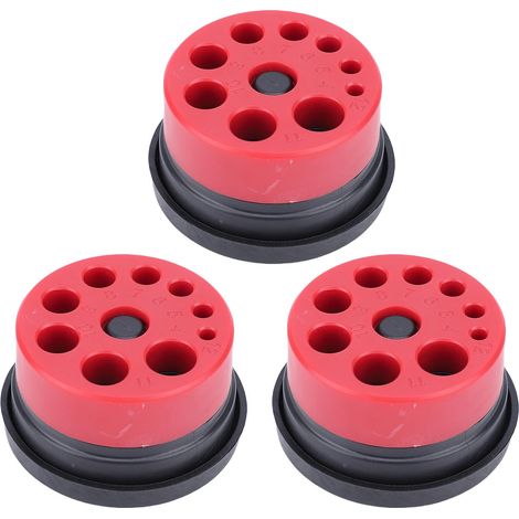 Bol récupérateur de poussière pour perceuse électrique – Lot de 3, rouge, en ABS robuste, pour perçage propre, compatible murs et plafonds (1/5)