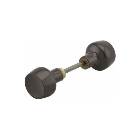 Thirard – Boutons Horga pour porte – Carré 6mm – Finition laquée marron – Prise en main confortable – Garantie 5 ans