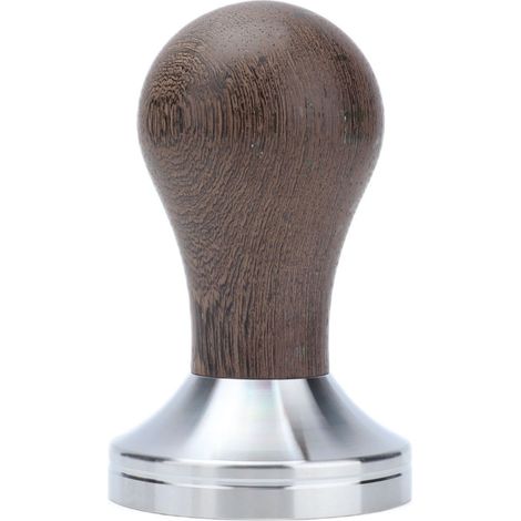 Tasseur à café pour expresso, 53 mm, en acier inoxydable, bois, avec manche en bois, couleur bois.-AquaForge (1/5)