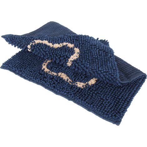 Tapis d'alimentation pour chien antidérapant, ultra doux et confortable en chenille ultra absorbante, idéal pour la nourriture et l'eau. (1/5)