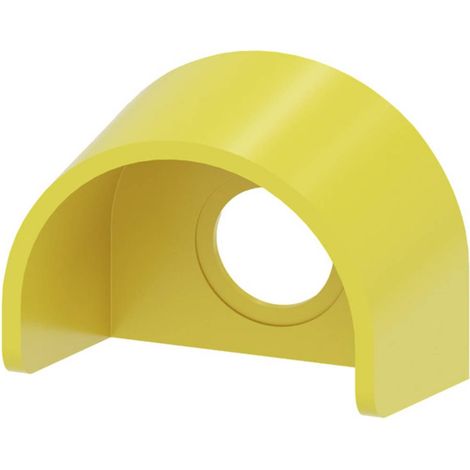 Collare di protezione per pulsante a fungo di arresto emergenza, con e senza serratura RONIS, esecuzione 22 mm, giallo, plastica (1/4)