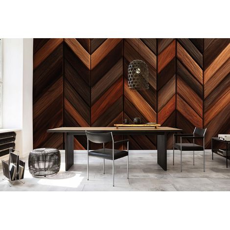 Fototapete Abstrakt Holzbretter Holz, für Wohnzimmer und Schlafzimmer, 150 x 105 cm – Komplettset inkl. Kleister & Anleitung (1/5)