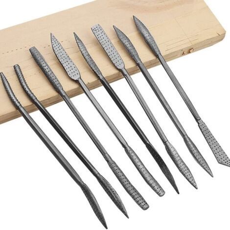8 Pcs Outil De Sculpture Sur Pierre Burins, Outils À Découper En Acier Tungstène En Bois En Pierre Section Sculptée Carbure Outil Professionelle Artistique (1/4)