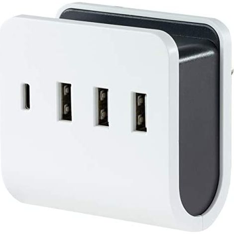 REV 0020820103 adaptador de enchufe eléctrico Negro, Blanco (1/3)