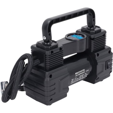 Autoreifenfüller 120 PSI Luftkompressor mit digitalem Manometer, tragbarer Luftpumpe mit LED-Licht, 12 V (1/5)