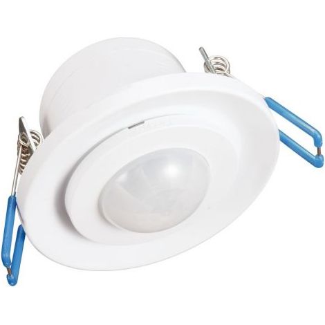 Garza Power - Detector de Movimiento Infrarrojos Empotrable de Techo, Ángulo de Detección 360º, color Blanco (1/2)