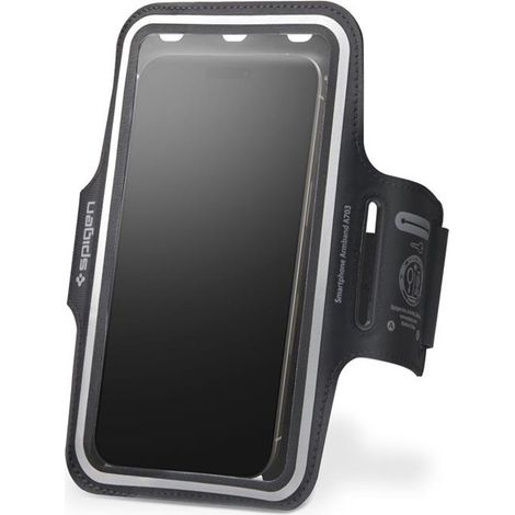 Spigen A703 Dynamic Shield Armband - Hülle / Sportarmband für Smartphones bis zu 6,9" (Schwarz) (1/5)